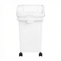 3-Pack 25L Large Rice Storage Container, Airtight Dog Food Dispenser Bin with Wheels & 3 Scoops, Kitchen Grain Cereal Fl
