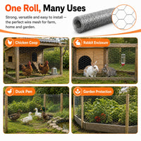 Anti-corrosion Hot-dip Galvanized Wire MeshPremium Chicken Wire Hexagonal Galvanized Mesh, Suitable For Chicken Coops, R