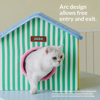 Foldable Enclosed Space-saving Warm Cat Sleeping House