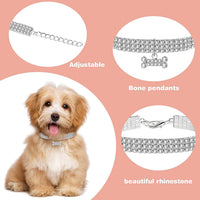 Crystal Cat Collar Elastic Pet Necklace - BIG FRENCHIES