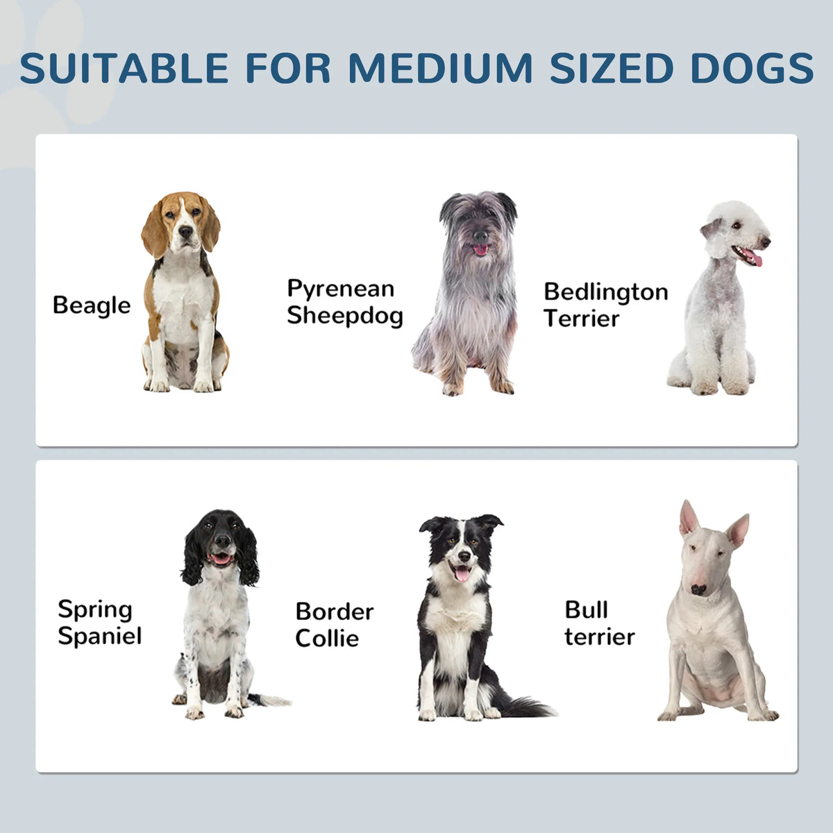 Pet Food Storage Container Dog Feeding Station w/ Adjustable Panel, Hooks, for Medium Sized Dogs, Black