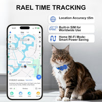 Dog GPS Tracker Real Time, Anti-Lost Pet Tracker With Geofence, Flash Light And Sound Alarm, Unlimited Distance Tracking