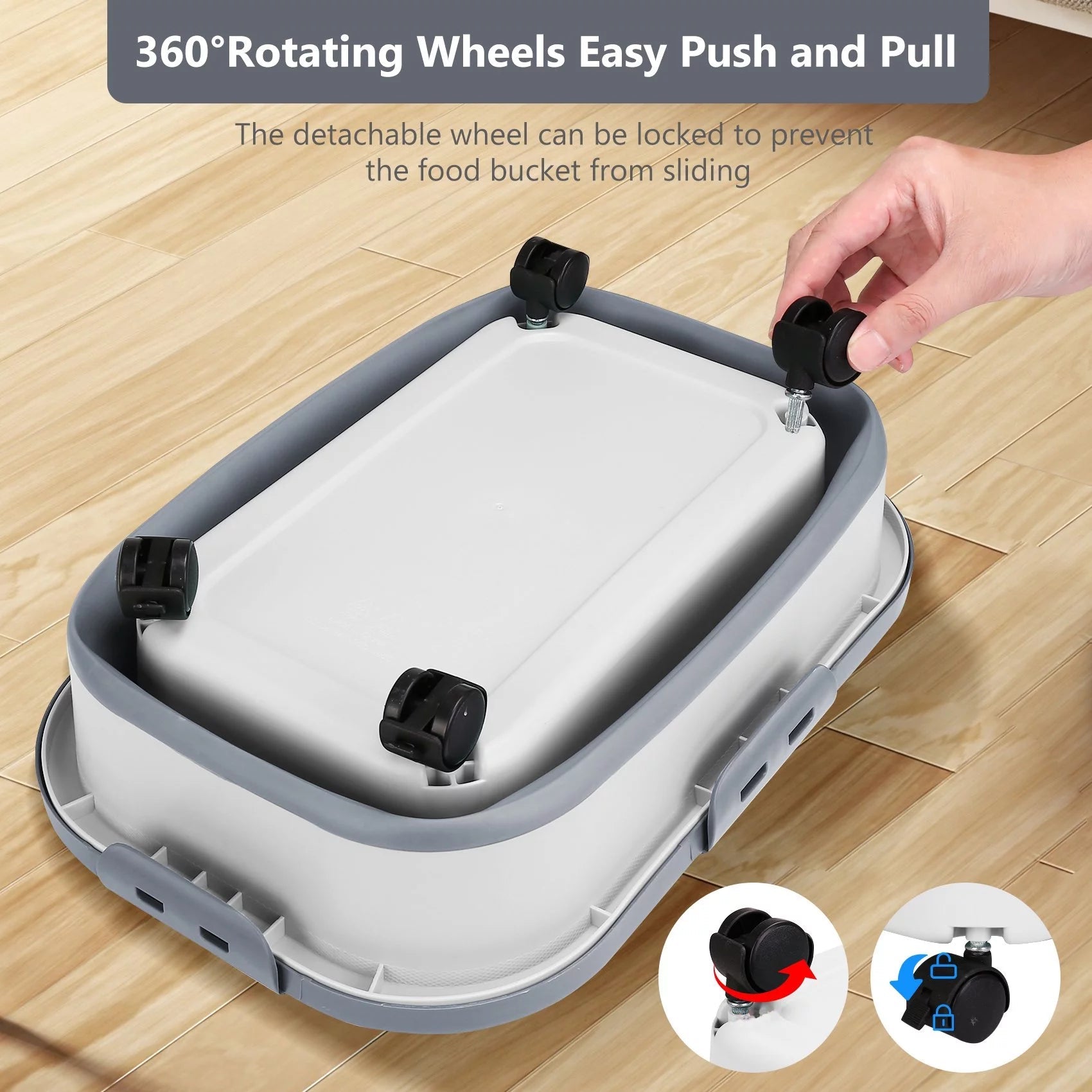 Best 20 Lb Pet Food Containers with Wheels and Lids - BIG FRENCHIES