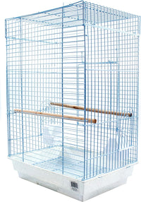 Cockatiel & Small Parrot Starter Kit with Birdcage, Cover, and Accessories – Perfect for Cockatiels, Conures, and Small Parrots – Square Dome – White - BIG FRENCHIES