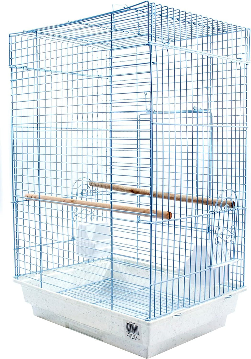 Cockatiel & Small Parrot Starter Kit with Birdcage, Cover, and Accessories – Perfect for Cockatiels, Conures, and Small Parrots – Square Dome – White - BIG FRENCHIES