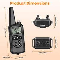 Dog Training Collar with Remote Rechargeable Dog Training Collar IP68 Waterproof with 4 Training Modes 3 Channels for Me