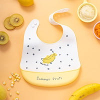 Baby Waterproof And Stain-resistant Food-grade Silicone Bib