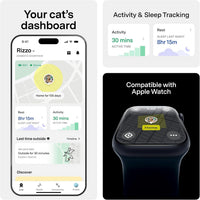 Fi Mini GPS Cat Tracker, Escape Alerts, Activity Tracking & IP68 Waterproof