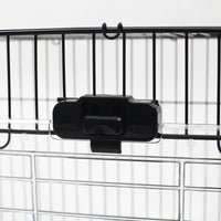 PawHut 2-Level Small Animal Cage Rabbit Hutch With Wheels, Removable Tray, Platform And Ramp For Bunny, Chinchillas, Fer