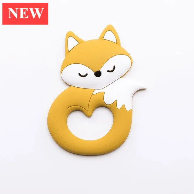 New Sets Baby Silicone Teether Rodent Silicone Animal Fox Teeth Chew Children Goods - BIG FRENCHIES