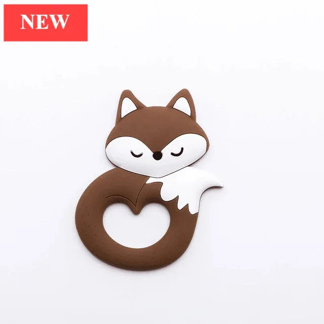 New Sets Baby Silicone Teether Rodent Silicone Animal Fox Teeth Chew Children Goods - BIG FRENCHIES