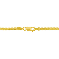 14K Yellow and White Gold 1/4 Cttw Princess Cut Diamond Channel-Set â€œVâ€ Shape 18" Pendant Necklace (H-I Color, SI2-I1 Clarity)