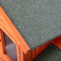 61inch Wooden Chicken Coop Hen House Rabbit Wood Hutch Poultry Cage Habitat