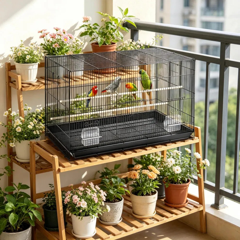 Bird Cage with Easy to Clean