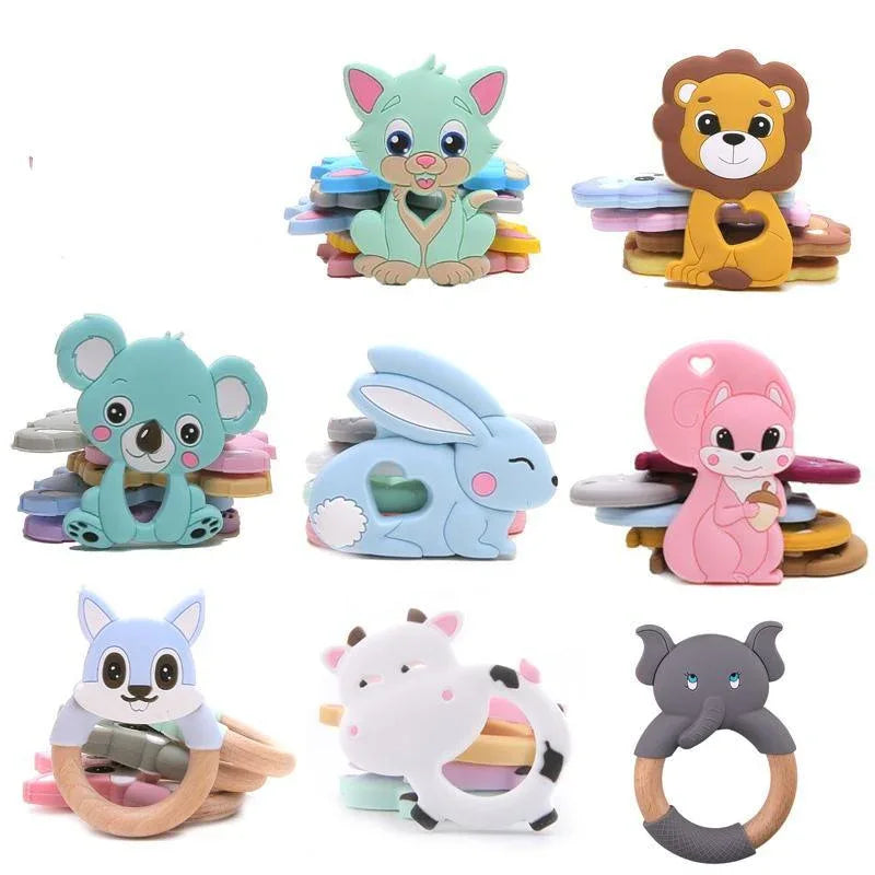 Silicone Baby Teether Toddler Toy, Stroller Accessories For Pacifier Chain Owl Food Grade Toys Baby Teether - BIG FRENCHIES