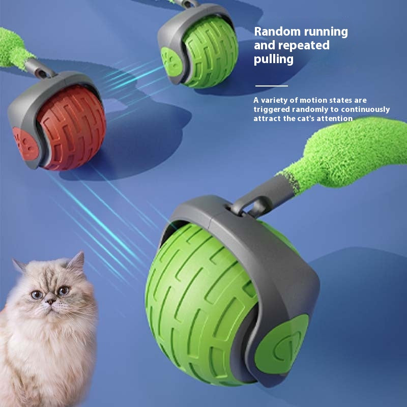 New Interactive Cat Toys Ball Auto Electric Rolling Ball Toys For Cat Kitty Pets Smart Automatic Teaser USB Rechargeable