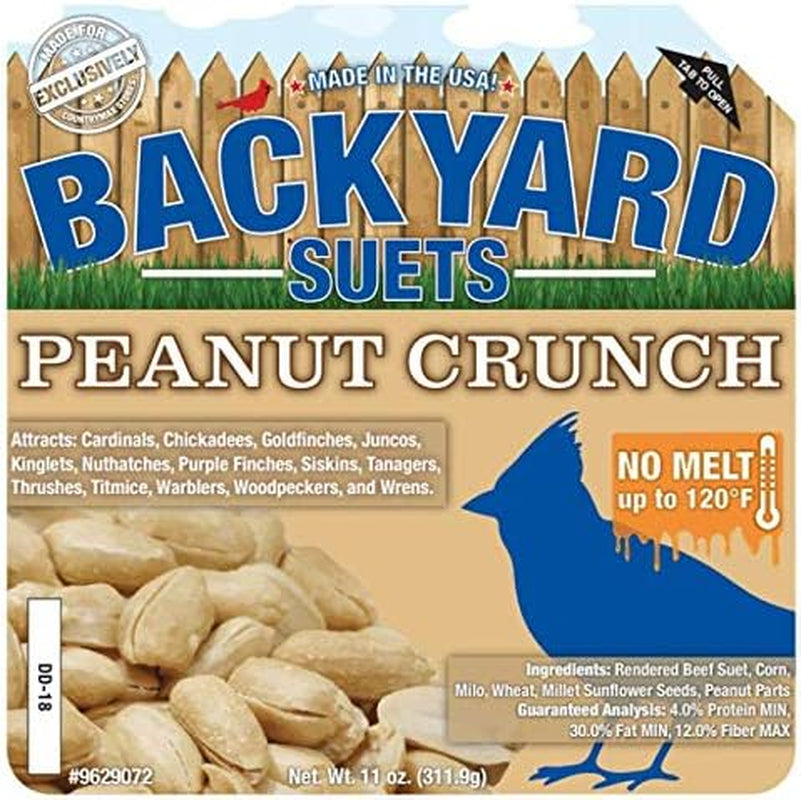 No Melt Premium Suet Cakes 12 Pack (Peanut Butter Crunch) - BIG FRENCHIES