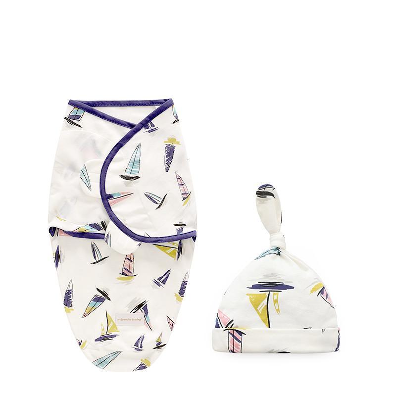 Baby Swaddle Blanket With Cap For Newborn Wrap Cotton Swaddling Bag Baby Envelope Sleep sack Blanket . - BIG FRENCHIES