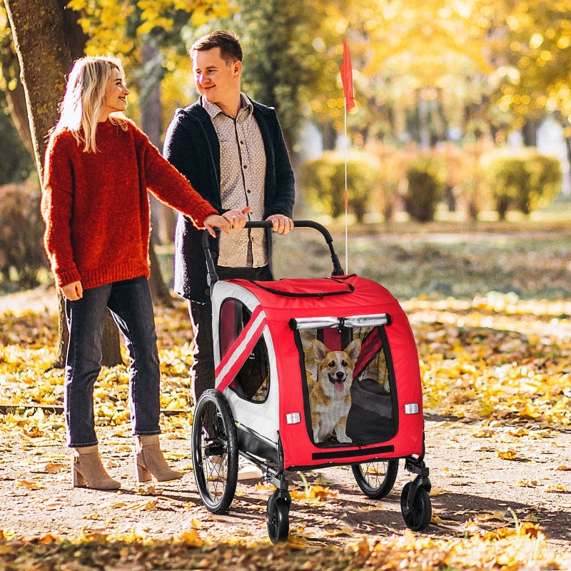 2-In-1 Pet Bike Trailer Stroller - BIG FRENCHIES