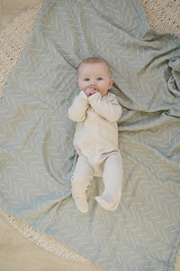Desert Sage Muslin Quilt - BIG FRENCHIES