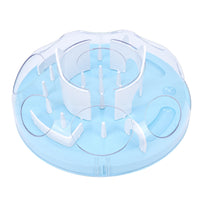 Interactive Cat Puzzle Feeder Funny Cat Puzzle Food Dispenser Enrichment Toy For Pets Play And Exercise Blue