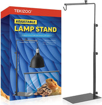 Adjustable Reptile Lamp Stand — Metal Heat Lamp Holder for Terrariums & Tanks