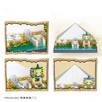 Pyramid Ancient Architecture Model Micro Diamond Particle Building Blocks High Difficulty Assembly