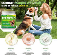 Pet Dental Powder - Freshens Breath, Protects Gums And Strengthens Teeth. An Essential For Daily Oral Care And General D