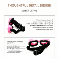 Heart Shaped Pet Sunglasses Adjustable Dog Goggles Cute Fashion Glasses for Small Dogs Cats UV Protection