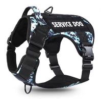 Tactical Pet Chest Service Dog Harness Vest Adjustable Reflective Dog Harness Metal Buckle Hiking Training
