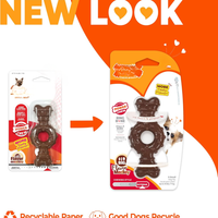 Power Chew Ring Bone Dog Toy Flavor Medley, XSmall Durable Chew Toy For Aggressive Chewers