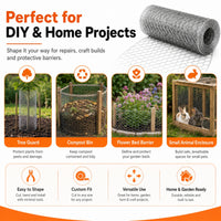 Anti-corrosion Hot-dip Galvanized Wire MeshPremium Chicken Wire Hexagonal Galvanized Mesh, Suitable For Chicken Coops, R