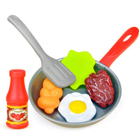Children Play House Pan Spatula Steak Kitchen Toy Set