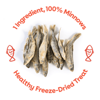 Pupford Freeze Dried Minnows Single-Ingredient Dog Treats, 1.5 oz, Pack of 11