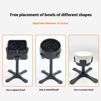Pet Dog Bowl Bracket Lifting Adjustable Heightening Anti-tumble