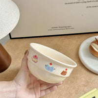 Original Cartoon Cute Cherry Sausage Dog Ceramic Tableware