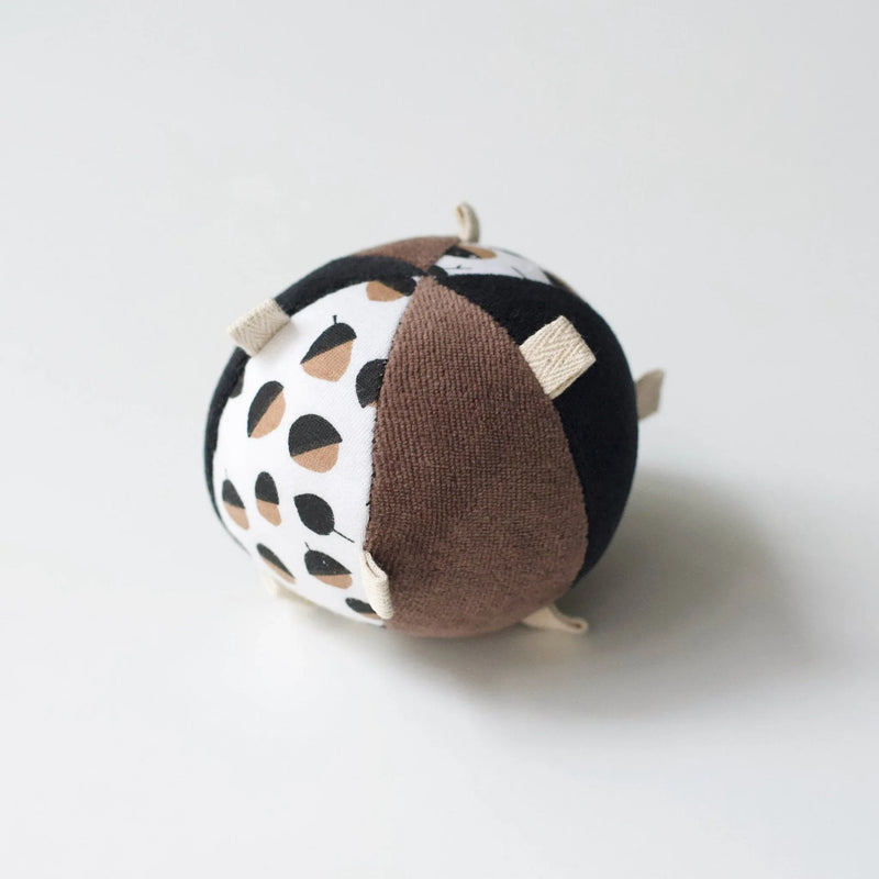Taggy Ball with Rattle - Acorn - BIG FRENCHIES