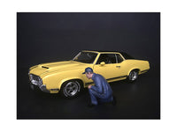 Mechanic Juan with Lug Wrench Figurine for 1/24 Scale Models by American Diorama