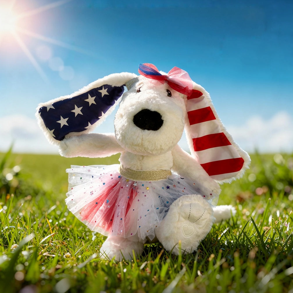 The Star Spangled Xander — Scout | Limited Edition Patriotic Weighted Plush Dog