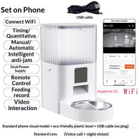Remote Pet Feeder With Scheduled Feeding And Monitoring Features