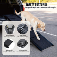 Dog Ramp For Car 71 Long & 19.3 Wide Portable Dog Ramps For Large Dogs With Non-Slip Rug Surface Dog Car Ramp For SUV Ca
