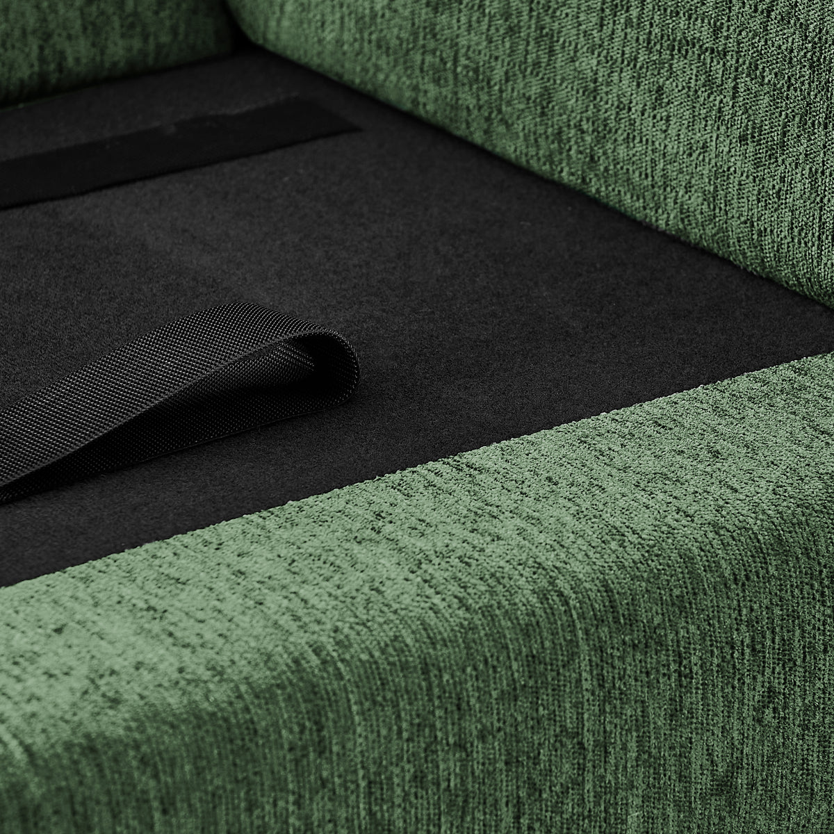 Oversized Pet Sofa, Curved Armrest Rectangular Dog Sofa, Linen Fabric Comfort Pet Couch for Large & Oversized Dogs-Olive