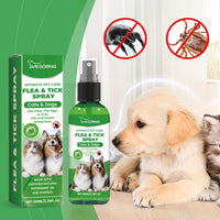 Natural Flea & Tick Spray For Dogs & Cats, Plant-Based Pest Repellent Kills Fleas, Ticks, Lice & Mites
