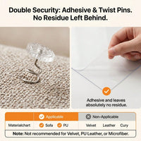 Cat Scratch Furniture Protector Set 16 Clear Sheets, Incldes 8 Sheets Of 279 358mm And 8 Sheets Of 140 358mm, 70 Twist P