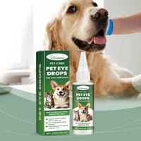 Dog Cat Eye Drops, Gentle Eye Care With Sodium Hyaluronate & Vitamin E, Soothe Irritation, 60ml Pet Eye Cleaner