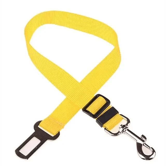 Adjustable Safety Seat Belt Nylon Pets Puppy Seat Lead Leash Dog Harness Vehicle Seatbelt Pet Dog Supplies Travel Clip Adjustable Bowtie Pet Cat Dog Car Seat Belt Pet Seat Harness Dog Lead Clip Dog Collars Accessories-Harnesses-BIG FRENCHIES-Stevvex