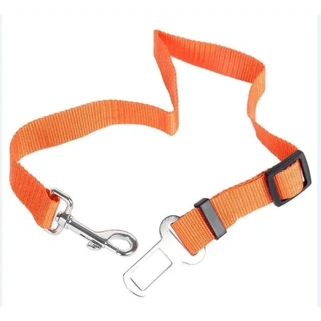 Adjustable Safety Seat Belt Nylon Pets Puppy Seat Lead Leash Dog Harness Vehicle Seatbelt Pet Dog Supplies Travel Clip Adjustable Bowtie Pet Cat Dog Car Seat Belt Pet Seat Harness Dog Lead Clip Dog Collars Accessories-Harnesses-BIG FRENCHIES-Stevvex
