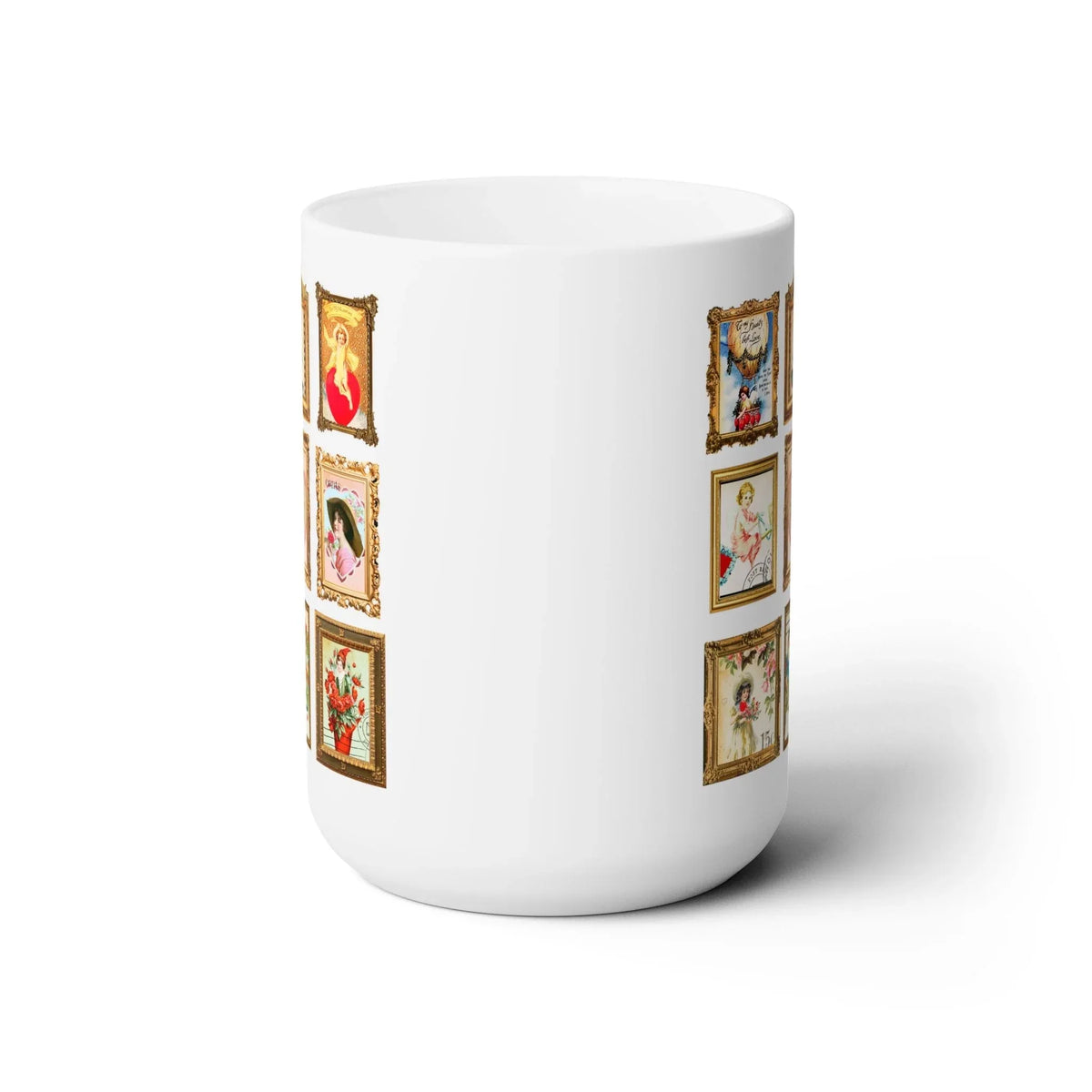 Adorable Vintage Valentine Stamps Coffee Mug - BIG FRENCHIES