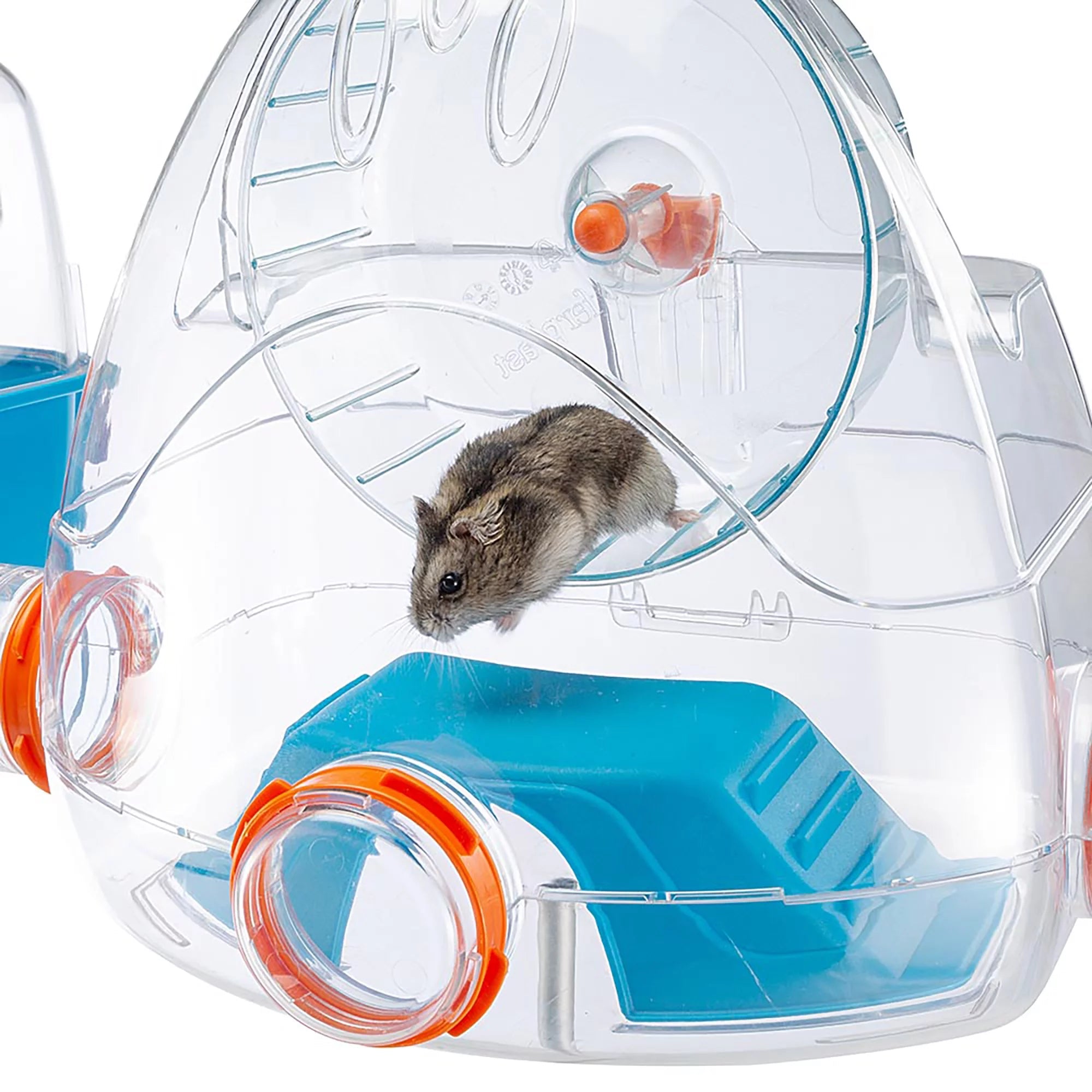 Combi 2 Starter Hamster Cage | Includes Accessories | 31.3L X 11.61W X 10.35H Inches, Blue - BIG FRENCHIES