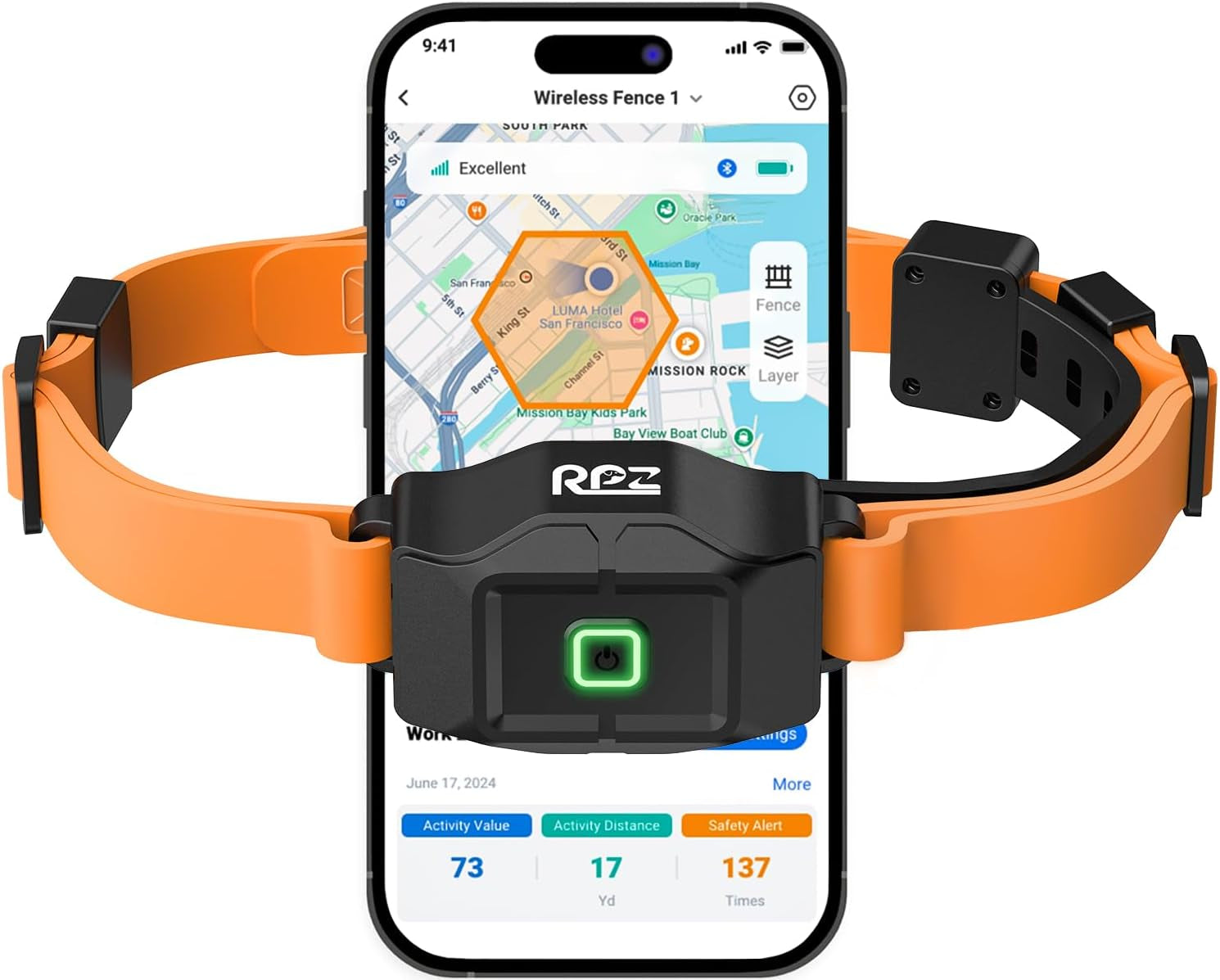GPS Wireless Dog Fence System — App-Controlled, No Subscription, Waterproof